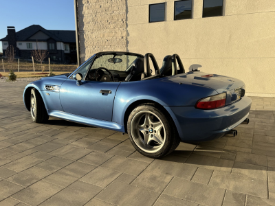 1999 BMW M Roadster in Estoril Blue Metallic over Estoril Blue & Black Nappa