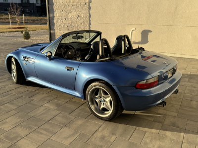 1999 BMW M Roadster in Estoril Blue Metallic over Estoril Blue & Black Nappa