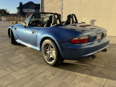 1999 BMW M Roadster in Estoril Blue Metallic over Estoril Blue & Black Nappa