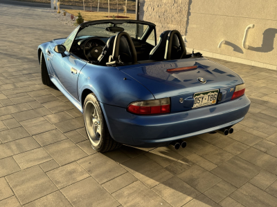 1999 BMW M Roadster in Estoril Blue Metallic over Estoril Blue & Black Nappa