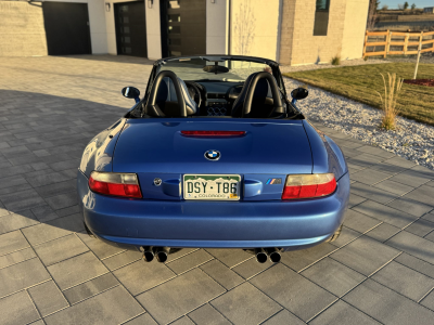 1999 BMW M Roadster in Estoril Blue Metallic over Estoril Blue & Black Nappa