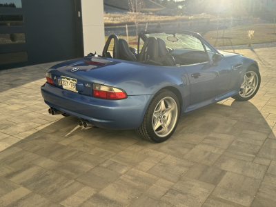 1999 BMW M Roadster in Estoril Blue Metallic over Estoril Blue & Black Nappa