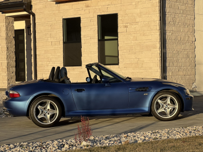 1999 BMW M Roadster in Estoril Blue Metallic over Estoril Blue & Black Nappa