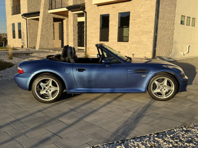 1999 BMW M Roadster in Estoril Blue Metallic over Estoril Blue & Black Nappa