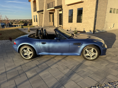 1999 BMW M Roadster in Estoril Blue Metallic over Estoril Blue & Black Nappa