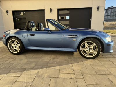 1999 BMW M Roadster in Estoril Blue Metallic over Estoril Blue & Black Nappa