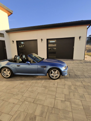 1999 BMW M Roadster in Estoril Blue Metallic over Estoril Blue & Black Nappa