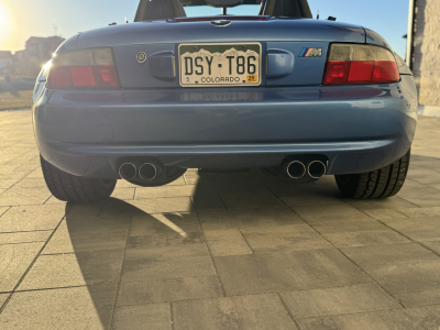 1999 BMW M Roadster in Estoril Blue Metallic over Estoril Blue & Black Nappa