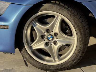 1999 BMW M Roadster in Estoril Blue Metallic over Estoril Blue & Black Nappa