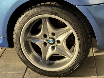 1999 BMW M Roadster in Estoril Blue Metallic over Estoril Blue & Black Nappa