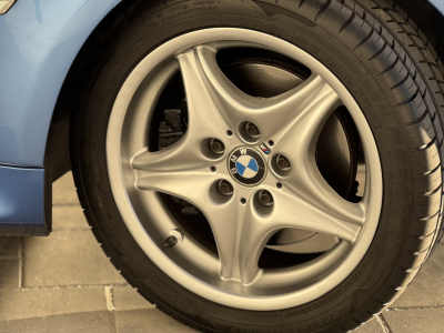 1999 BMW M Roadster in Estoril Blue Metallic over Estoril Blue & Black Nappa