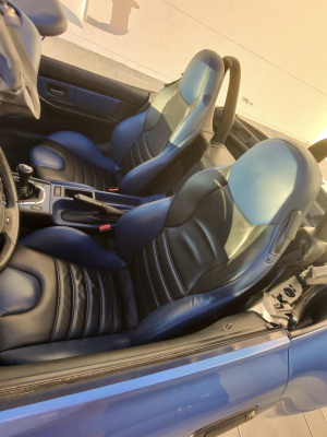 1999 BMW M Roadster in Estoril Blue Metallic over Estoril Blue & Black Nappa