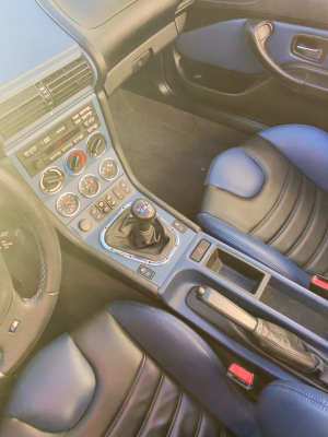 1999 BMW M Roadster in Estoril Blue Metallic over Estoril Blue & Black Nappa