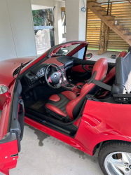 1999 BMW M Roadster in Imola Red 2 over Imola Red & Black Nappa