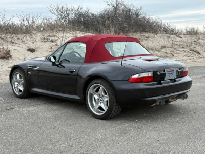 1999 BMW M Roadster in Cosmos Black Metallic over Imola Red & Black Nappa
