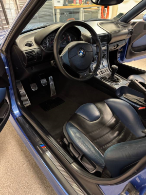 1999 BMW M Roadster in Estoril Blue Metallic over Estoril Blue & Black Nappa