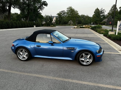 1999 BMW M Roadster in Estoril Blue Metallic over Estoril Blue & Black Nappa