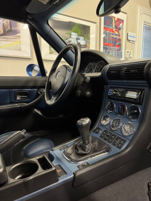 1999 BMW M Roadster in Estoril Blue Metallic over Estoril Blue & Black Nappa