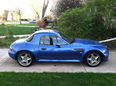 1999 BMW M Roadster in Estoril Blue Metallic over Estoril Blue & Black Nappa
