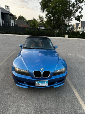 1999 BMW M Roadster in Estoril Blue Metallic over Estoril Blue & Black Nappa