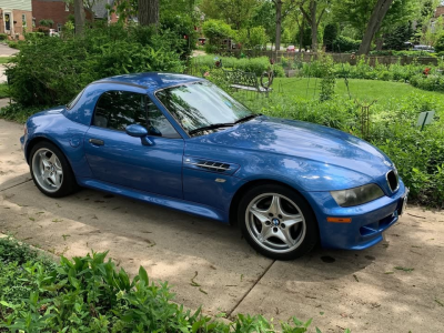 1999 BMW M Roadster in Estoril Blue Metallic over Estoril Blue & Black Nappa