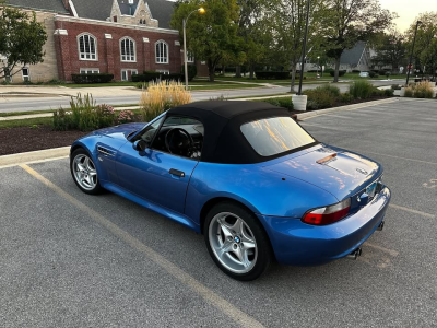 1999 BMW M Roadster in Estoril Blue Metallic over Estoril Blue & Black Nappa