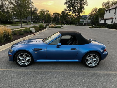 1999 BMW M Roadster in Estoril Blue Metallic over Estoril Blue & Black Nappa
