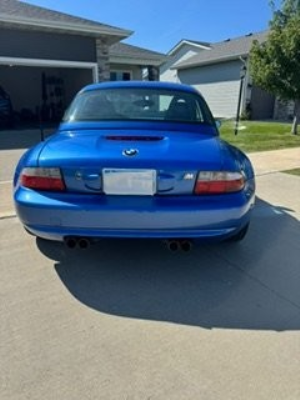 1999 BMW M Roadster in Estoril Blue Metallic over Estoril Blue & Black Nappa