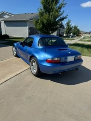 1999 BMW M Roadster in Estoril Blue Metallic over Estoril Blue & Black Nappa