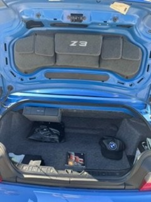1999 BMW M Roadster in Estoril Blue Metallic over Estoril Blue & Black Nappa