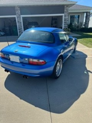 1999 BMW M Roadster in Estoril Blue Metallic over Estoril Blue & Black Nappa