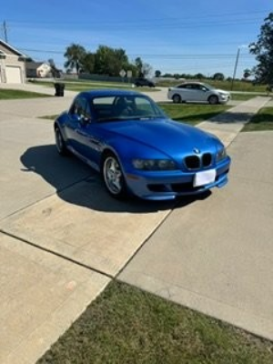 1999 BMW M Roadster in Estoril Blue Metallic over Estoril Blue & Black Nappa