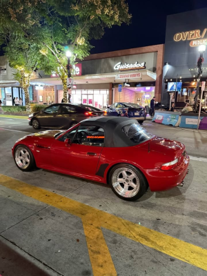 1999 BMW M Roadster in Imola Red 2 over Black Nappa