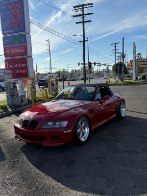 1999 BMW M Roadster in Imola Red 2 over Black Nappa