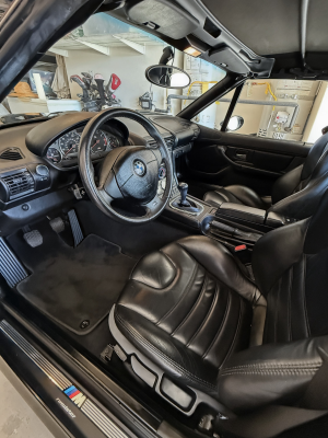 1999 BMW M Roadster in Cosmos Black Metallic over Black Nappa
