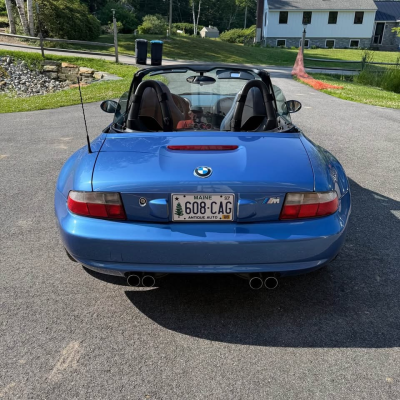 1999 BMW M Roadster in Estoril Blue Metallic over Estoril Blue & Black Nappa