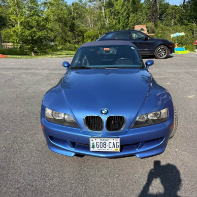 1999 BMW M Roadster in Estoril Blue Metallic over Estoril Blue & Black Nappa