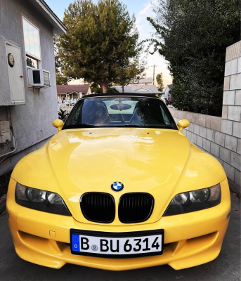 1999 BMW M Roadster in Dakar Yellow 2 over Dark Gray & Black Nappa