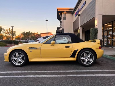 1999 BMW M Roadster in Dakar Yellow 2 over Dark Gray & Black Nappa