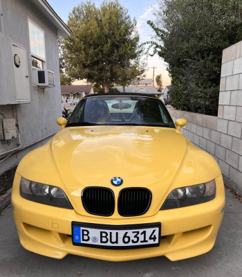 1999 BMW M Roadster in Dakar Yellow 2 over Dark Gray & Black Nappa