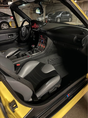 1999 BMW M Roadster in Dakar Yellow 2 over Dark Gray & Black Nappa