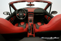 1999 BMW M Roadster in Cosmos Black Metallic over Imola Red & Black Nappa