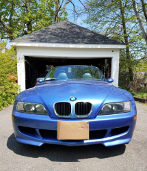 1999 BMW M Roadster in Estoril Blue Metallic over Estoril Blue & Black Nappa
