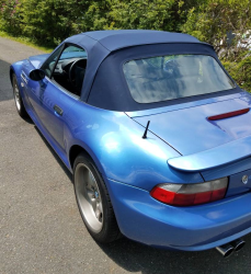 1999 BMW M Roadster in Estoril Blue Metallic over Estoril Blue & Black Nappa