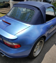 1999 BMW M Roadster in Estoril Blue Metallic over Estoril Blue & Black Nappa