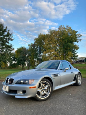 1999 BMW M Roadster in Arctic Silver Metallic over Imola Red & Black Nappa