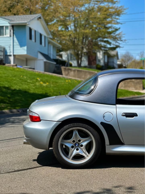 1999 BMW M Roadster in Arctic Silver Metallic over Imola Red & Black Nappa