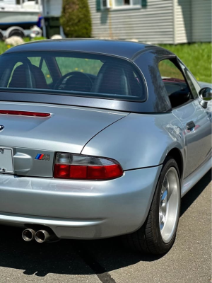 1999 BMW M Roadster in Arctic Silver Metallic over Imola Red & Black Nappa
