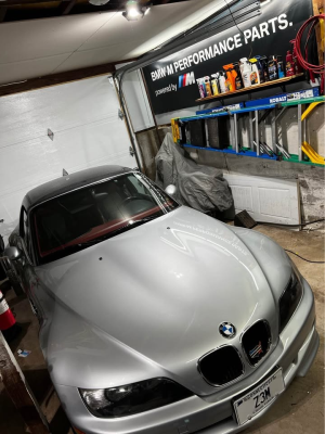1999 BMW M Roadster in Arctic Silver Metallic over Imola Red & Black Nappa