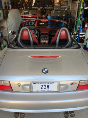 1999 BMW M Roadster in Arctic Silver Metallic over Imola Red & Black Nappa
